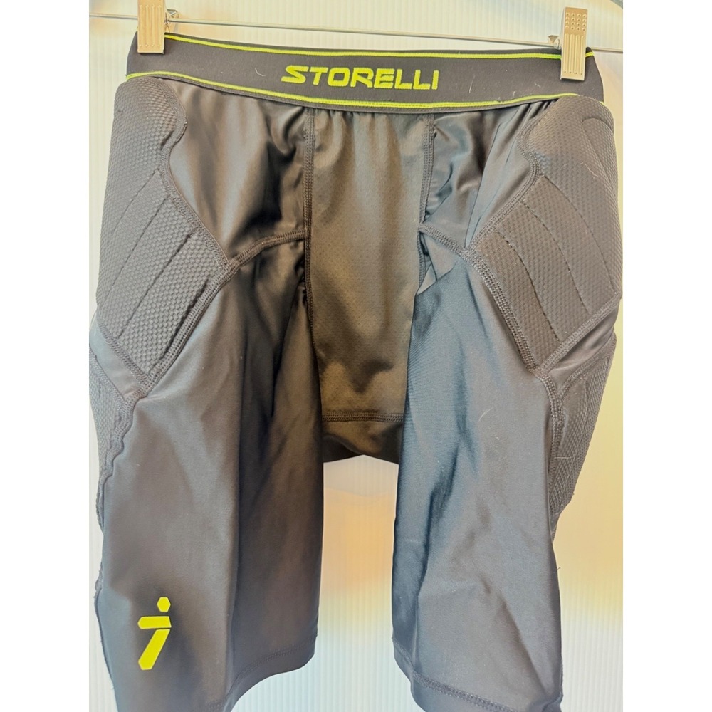 Storelli BodyShield Padded Compression Shorts Goalkeeper Soccer Protective M Bla